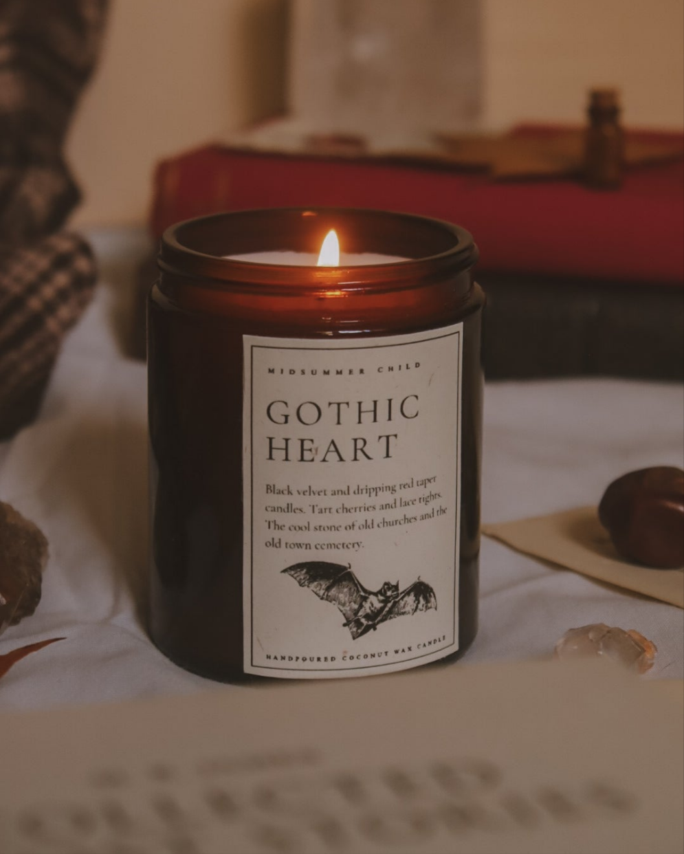 Gothic Heart Candle