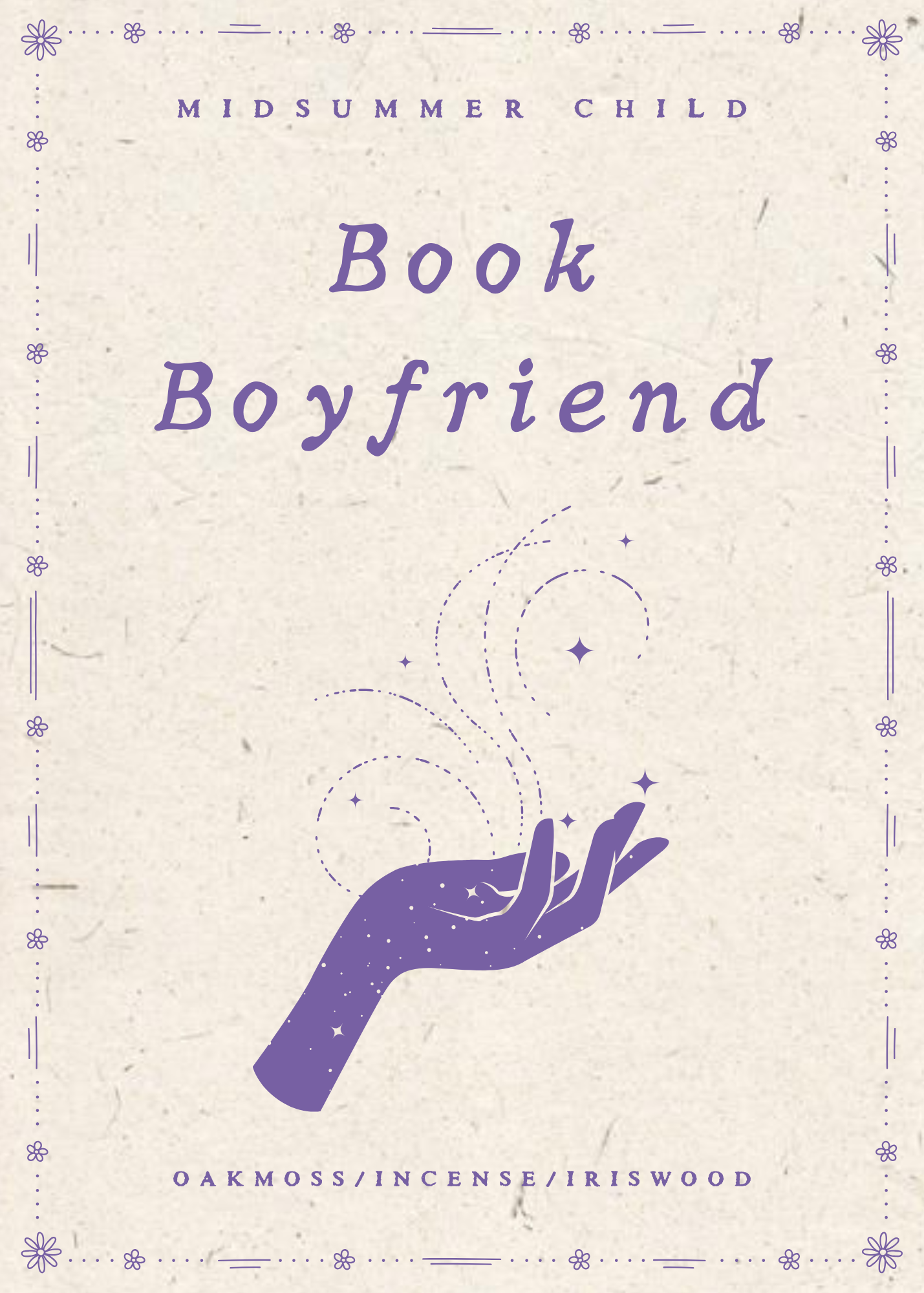 Book Boyfriend Candle