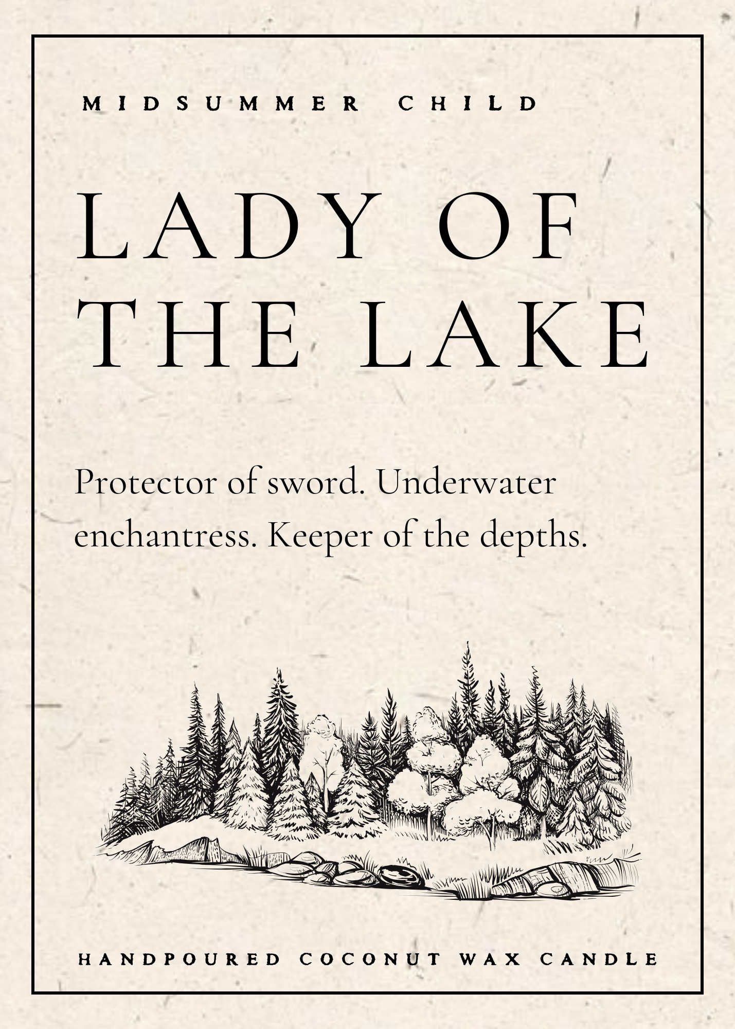 Lady of the Lake Candle