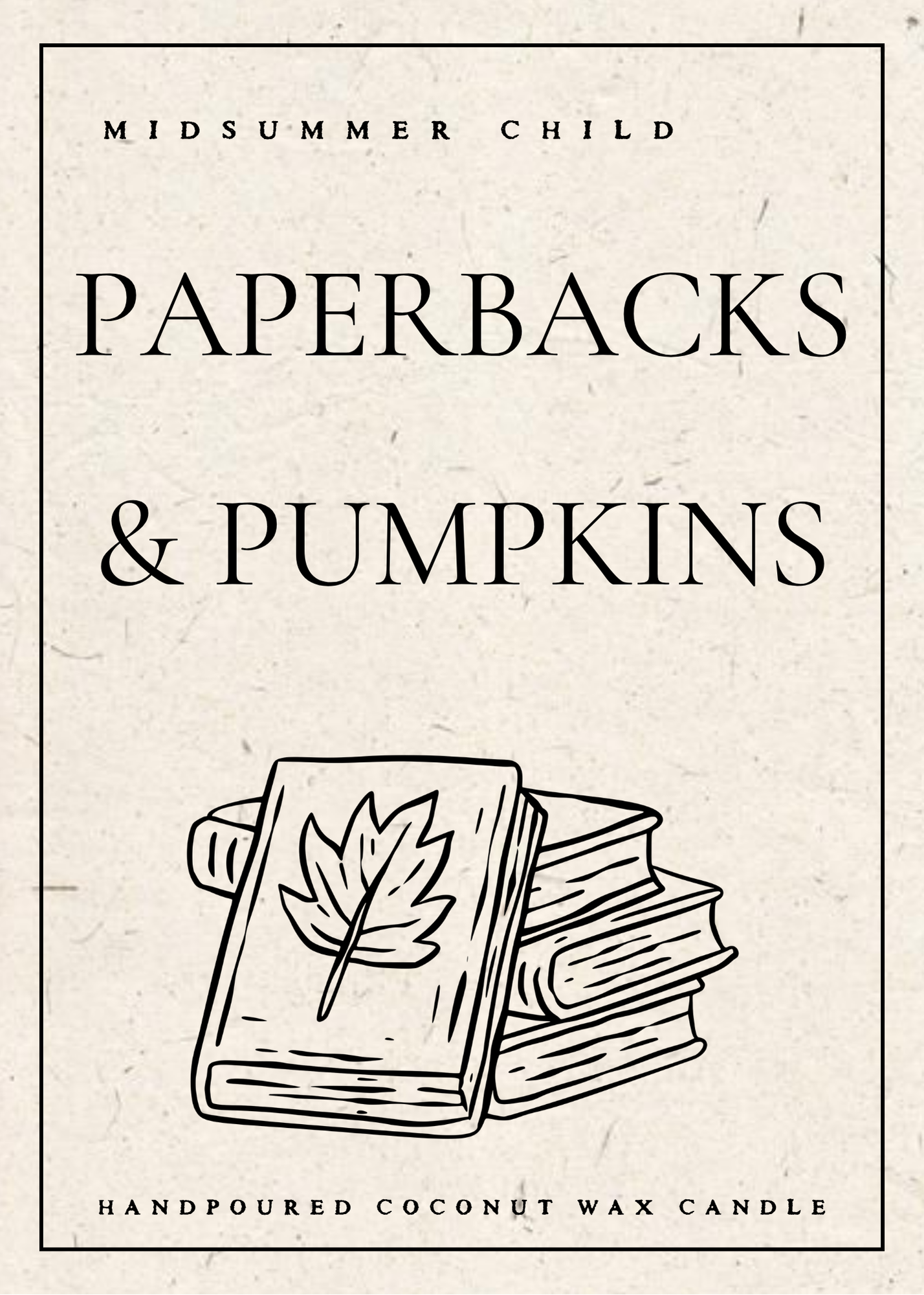 Paperbacks + Pumpkins Candle