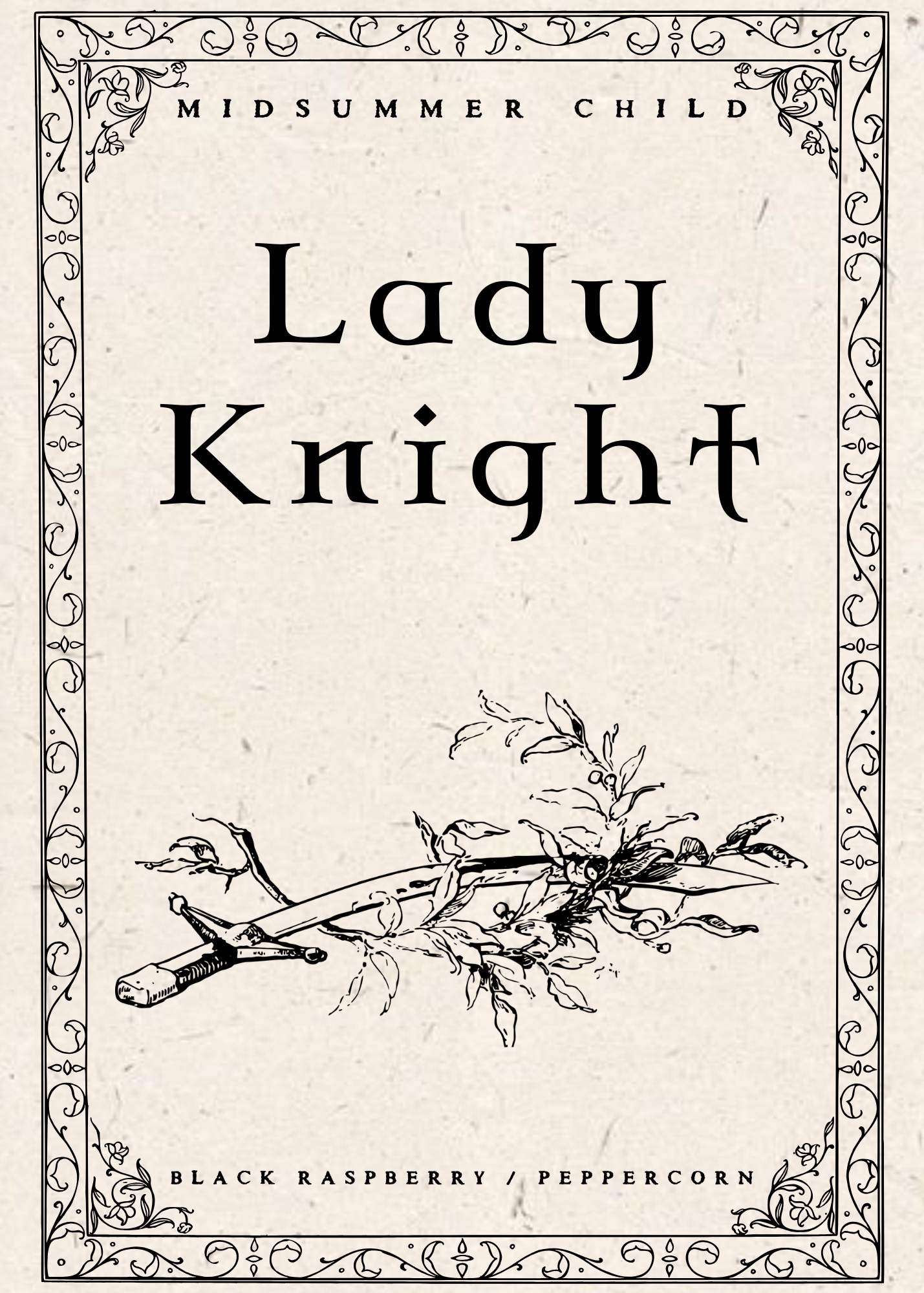 Lady Knight Candle