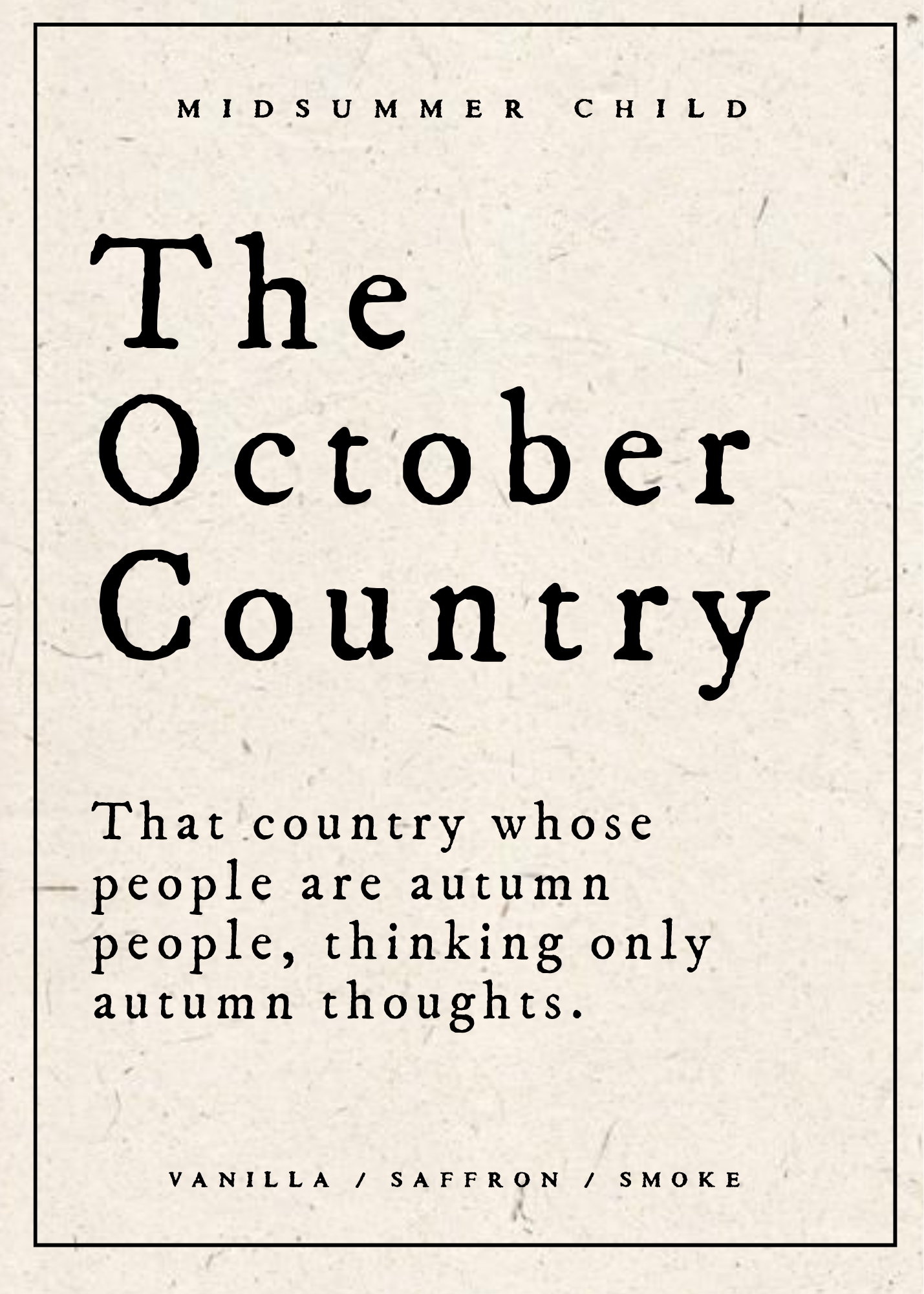The October Country Candle