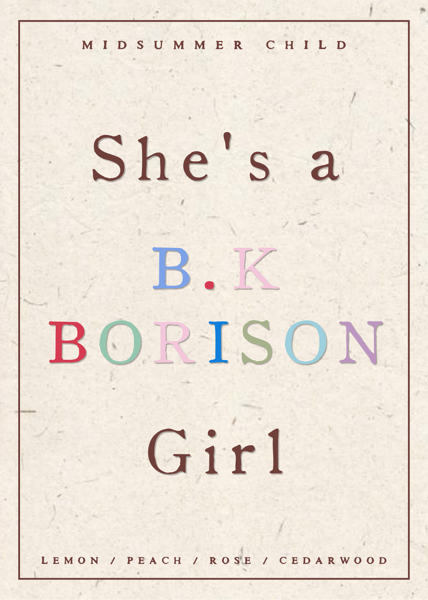 B.K Borison Candle
