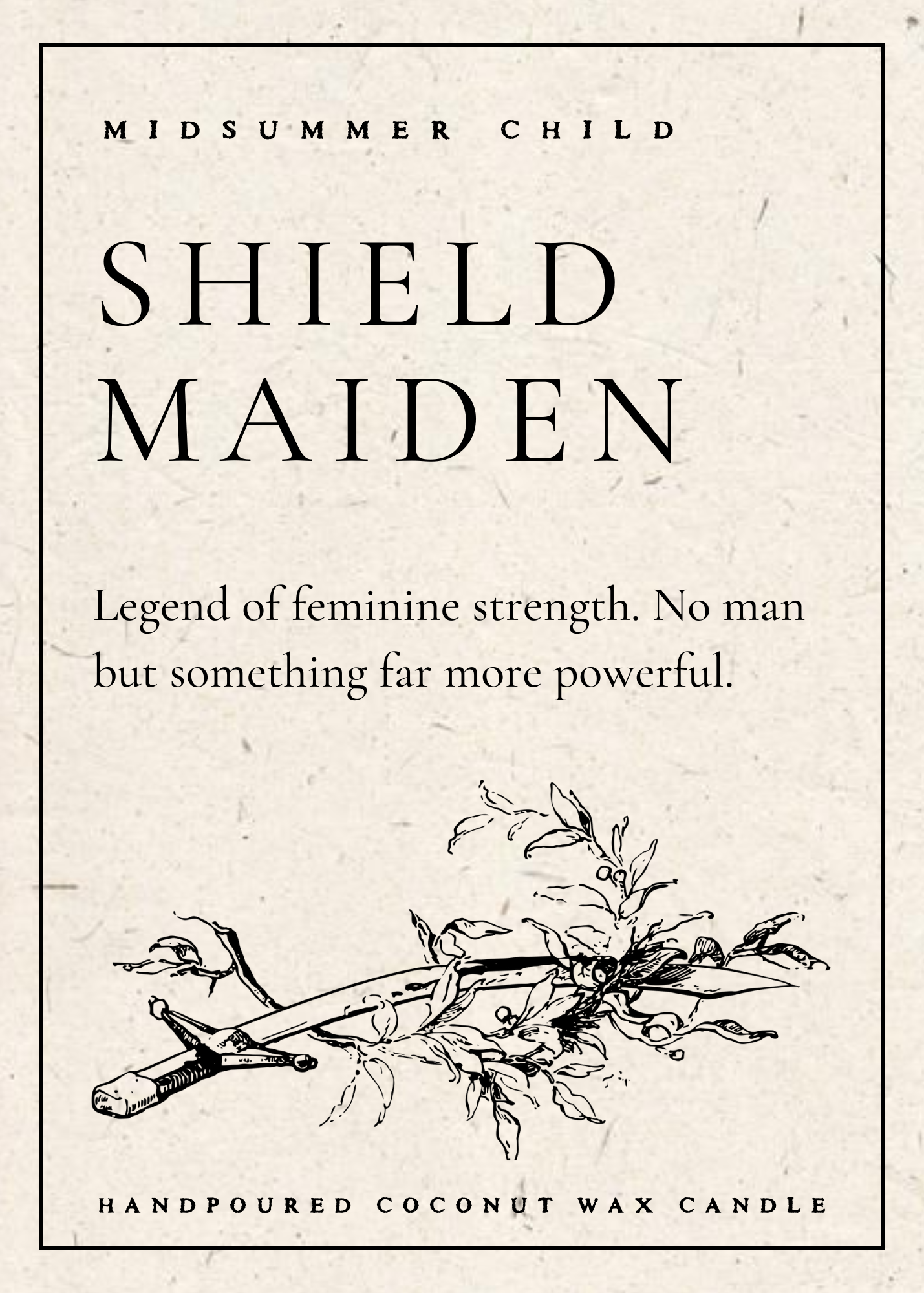 Shield Maiden Candle