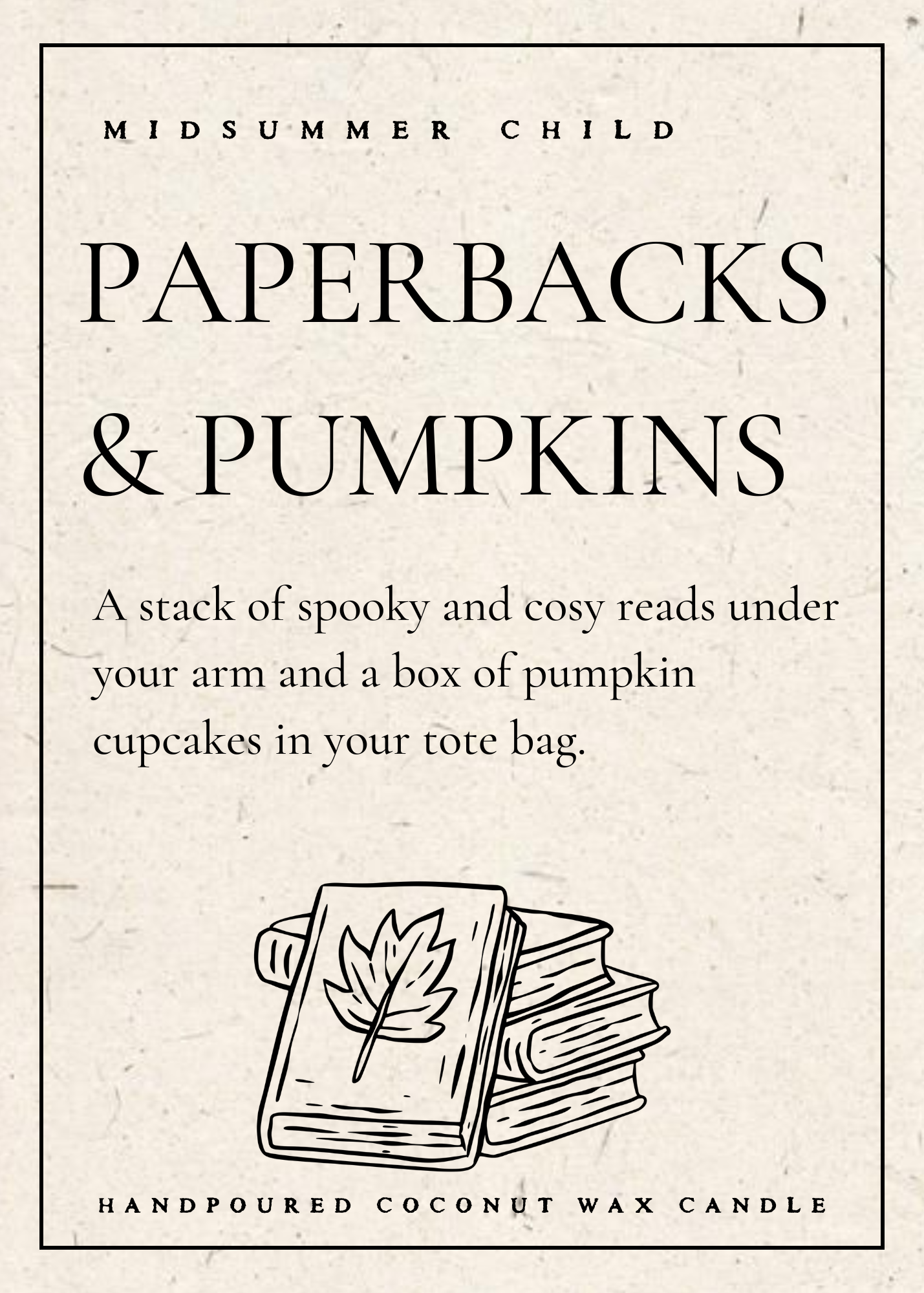 Paperbacks + Pumpkins Candle