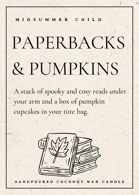 Paperbacks + Pumpkins Candle