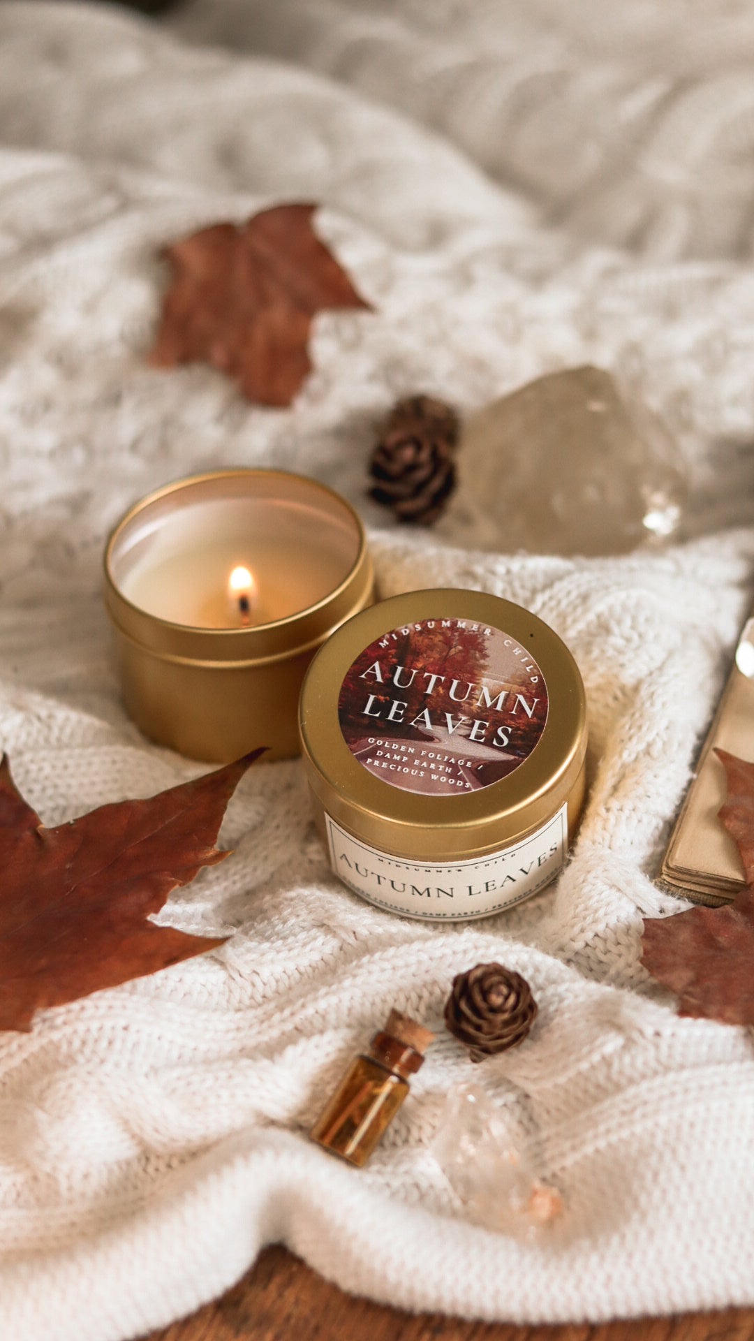 Autumn Leaves Candle