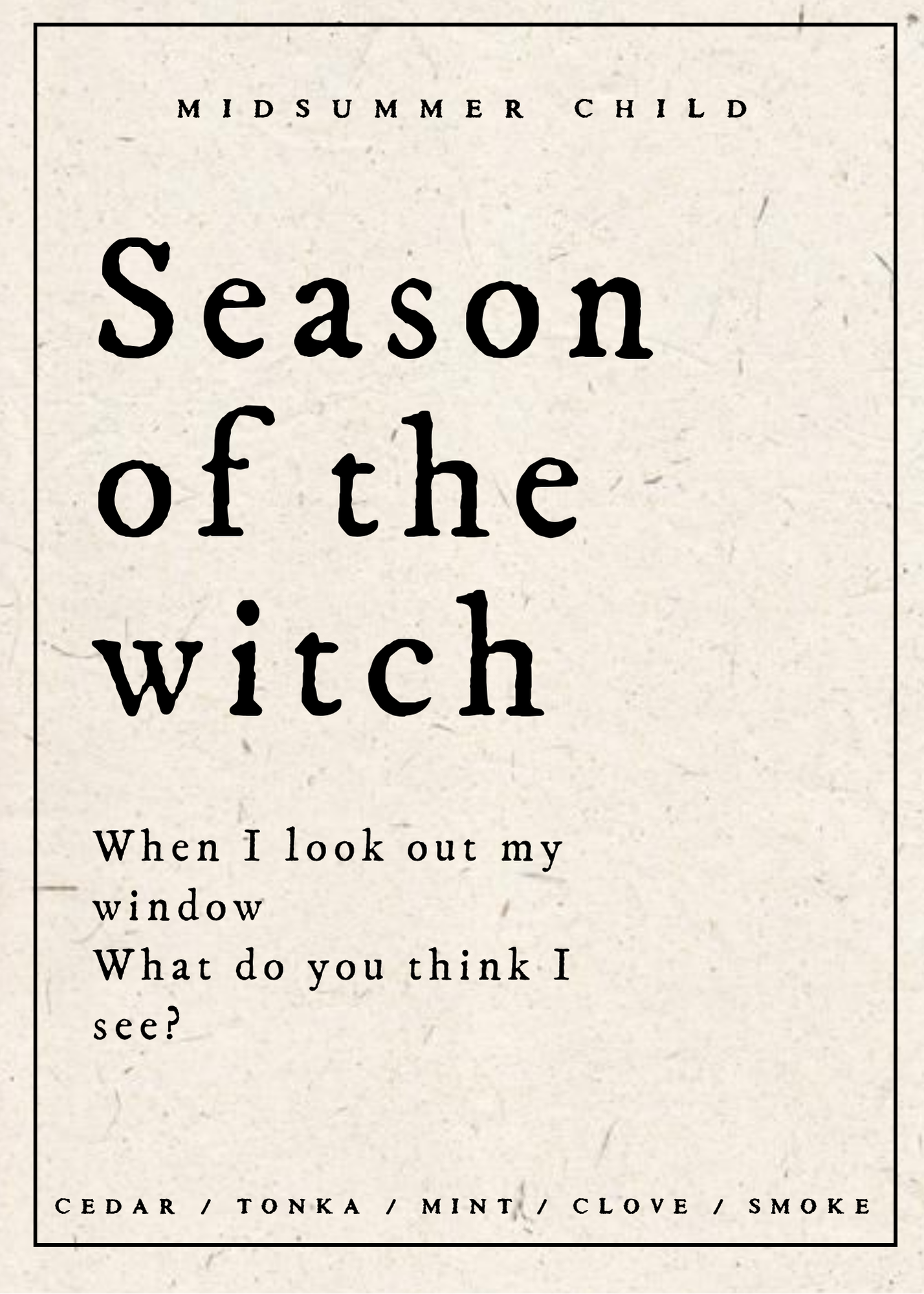 Season of The Witch Candle