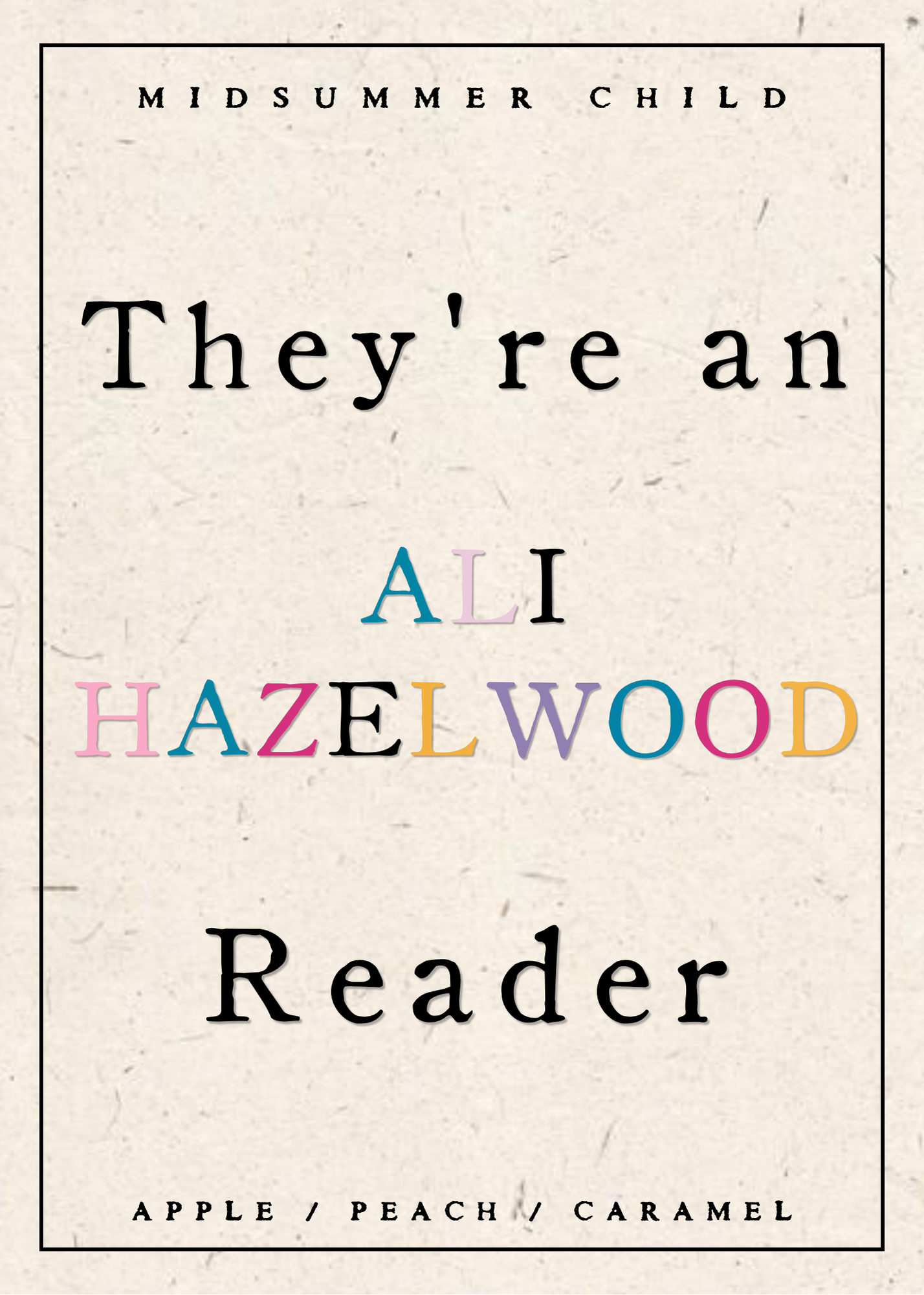 Ali Hazelwood Reader Candle