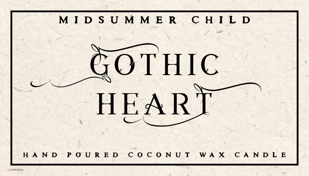 Gothic Heart Candle